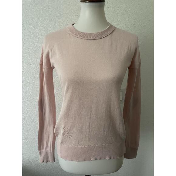 Zadig & Voltaire Sweater Pullover Cici Patch Heart Cotton FLAW - Picture 1 of 16